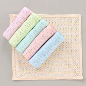 Unisex All Over Print Hand & Face Towels Pack of 6 - Multicolor