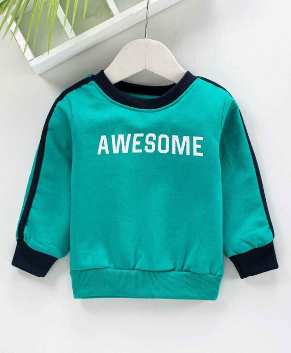 Full Sleeves Sweatshirt Text Print