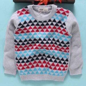 Full Sleeves Sweater Geometric Design