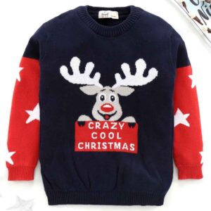 Full Sleeves Sweater Reindeer Design