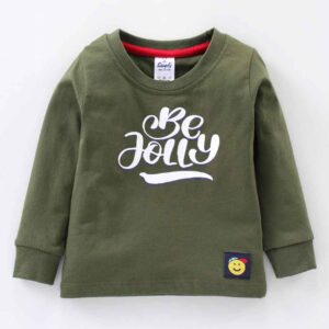 Full Sleeves T-Shirt Text Print