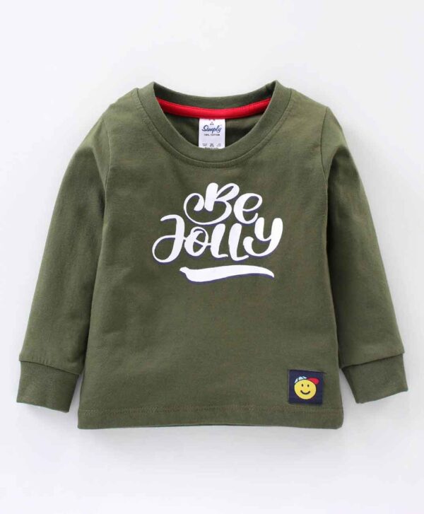 Full Sleeves T-Shirt Text Print