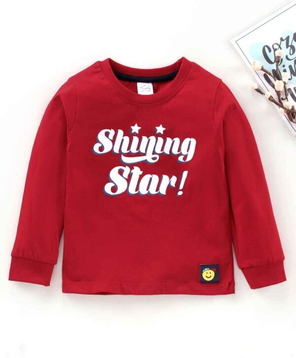 Full Sleeves Tee Shining star Print