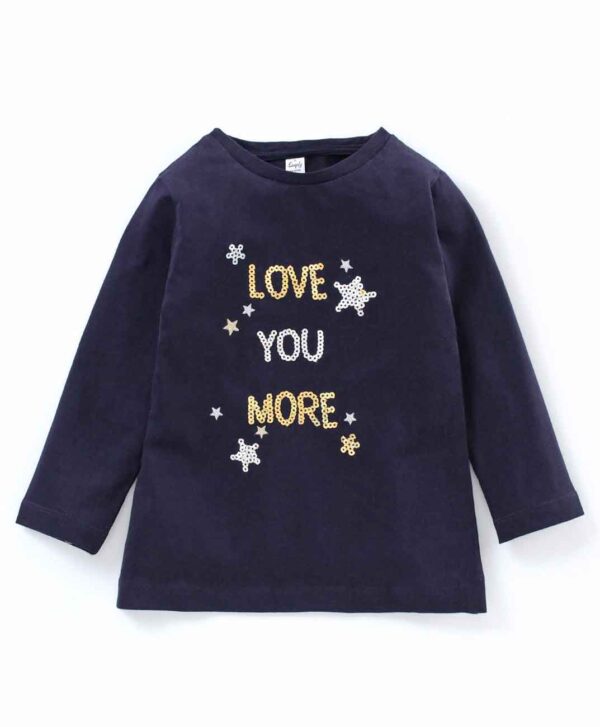 Full Sleeves Top Text Print