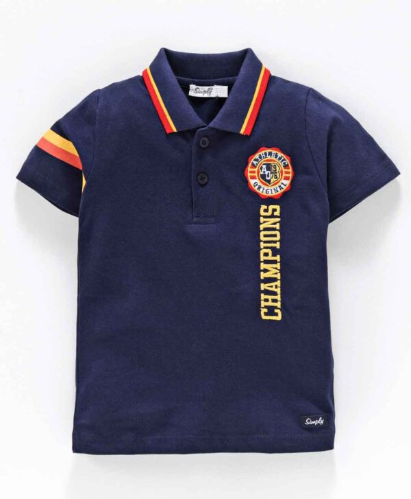 Half Sleeves Tee Champions Embroidered
