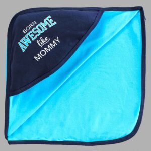 Hooded Towel Text Print