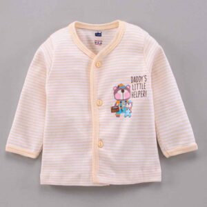 Full Sleeves Vest Teddy Print