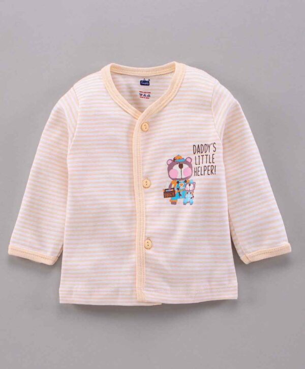 Full Sleeves Vest Teddy Print