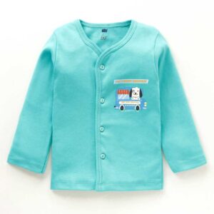 Full Sleeves Vest Dog Print