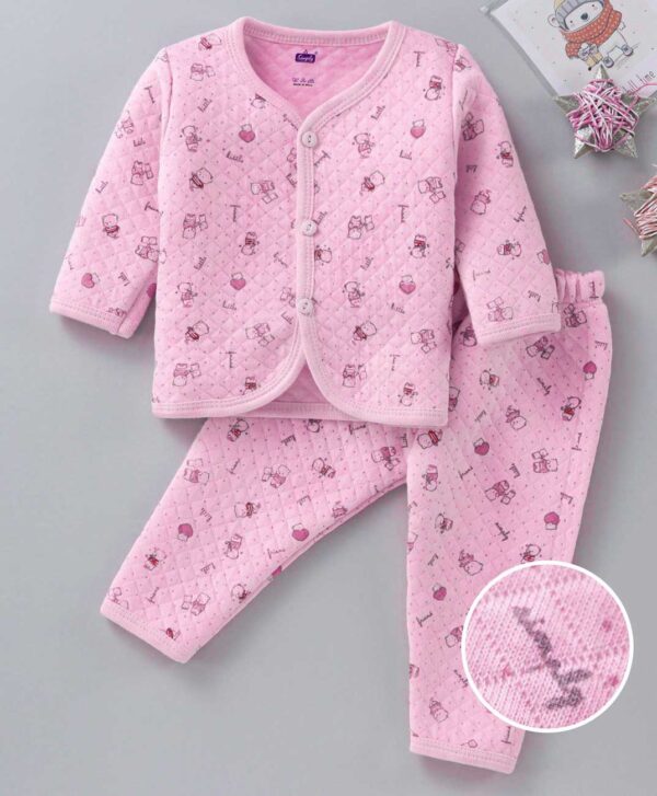 Full Sleeves Night Suit Printed