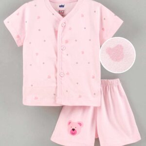 Half Sleeves Shorts Set Star Print