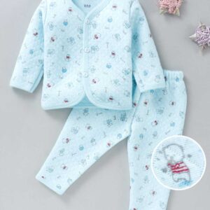 Full Sleeves Night Suit Printed