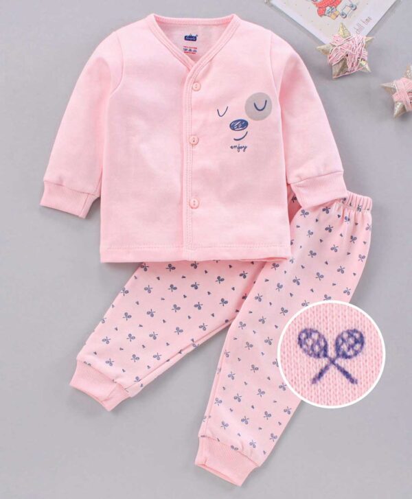 Full Sleeves Pyjama Sets Badminton Print