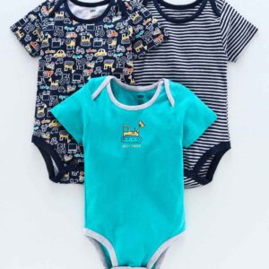 Half Sleeves Onesie Pack of 3
