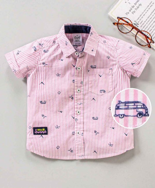 Half Sleeves Cotton Shirt Printed