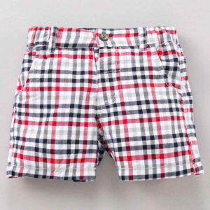 Knee Length Shorts Check Print