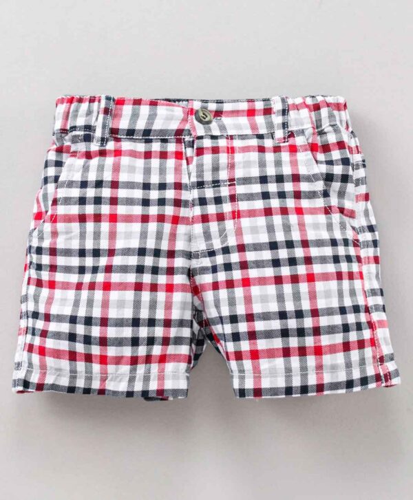 Knee Length Shorts Check Print