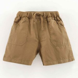 Knee Length Shorts Solid - Brown