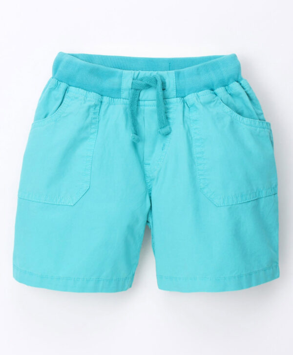 Knee Length Shorts With Drawcord Waistline