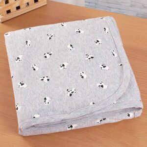 Interlock Towel & Wrapper Puppy Print