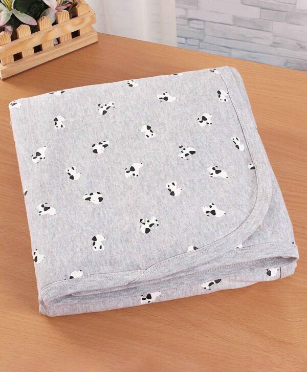 Interlock Towel & Wrapper Puppy Print