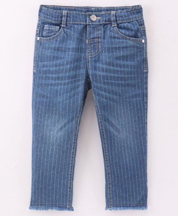 Full Length Striped Denim Jeans - Image 2