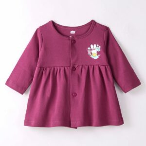 Full Sleeves Frock Bunny Print