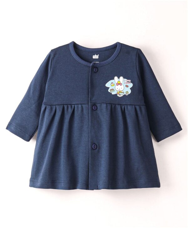 Full Sleeves Frock Bunny Print - Image 5