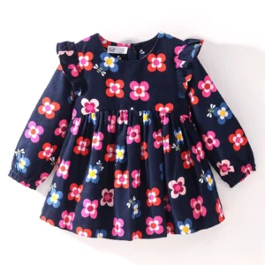 Full Sleeves Floral Printed Frock