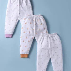 Bird Printed Lounge Pants Pack of 3