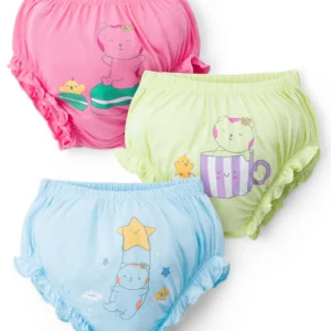 Panties with Teddy Print Pack of 3