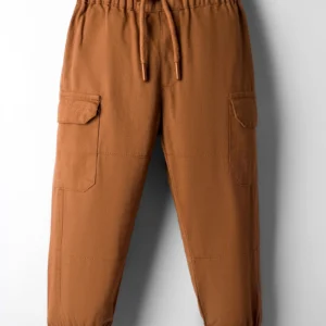 Full Length Solid Colour Joggers - Brown & Navy Blue