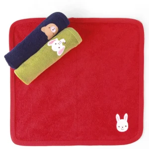 Terry Wash Cloths Animal Embroidered
