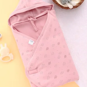 Interlock Hooded Towel With Animal Printed