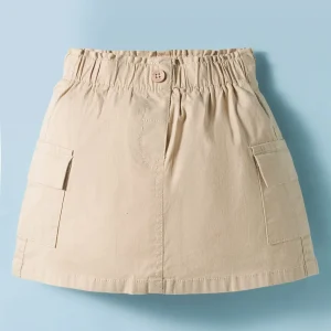 Knee Length Solid Skirt
