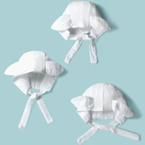 Muslin Cap With Knot Pack of 3