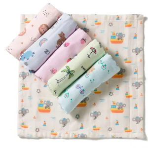 Interlock Printed Towels Pack of 6