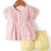 Half Sleeves Floral Printed Top with Shorts Set